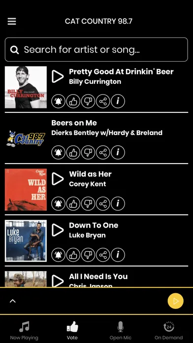 Cat Country 98.7 Screenshots