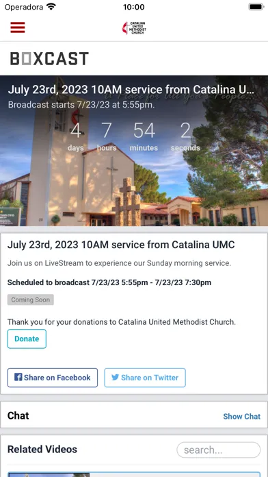 Capturas de tela do Catalina Methodist