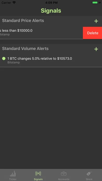 Capturas de tela do BitTrader Crypto Signals