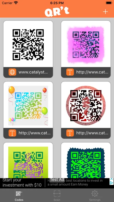 Capturas de pantalla de QR Code Reader & Artwork