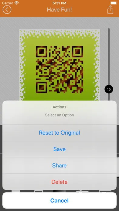 Capturas de pantalla de QR Code Reader & Artwork