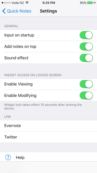 Quick Notes Widget स्क्रीनशॉट