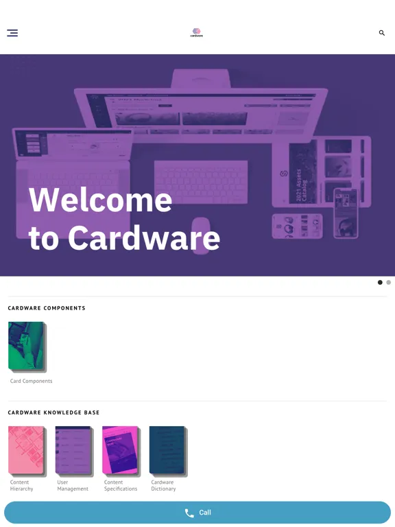 Tangkapan skrin Cardware iPad 