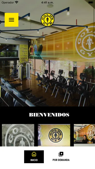 Captures d'écran de Gold's Gym International