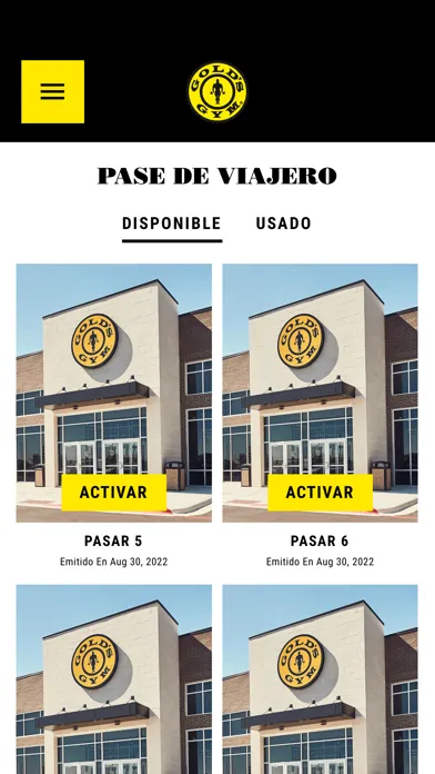 Captures d'écran de Gold's Gym International