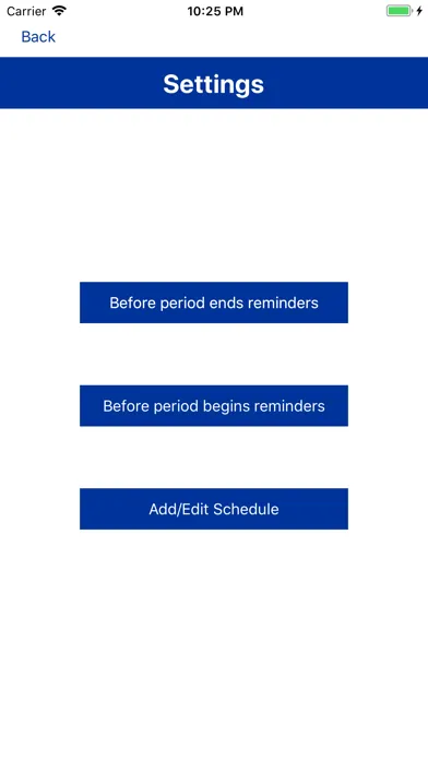 Capturas de tela do Grant Bell Schedule