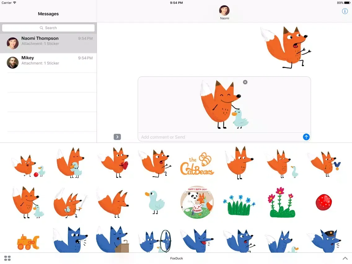 صور Fox & Duck by The Catbears iPad 