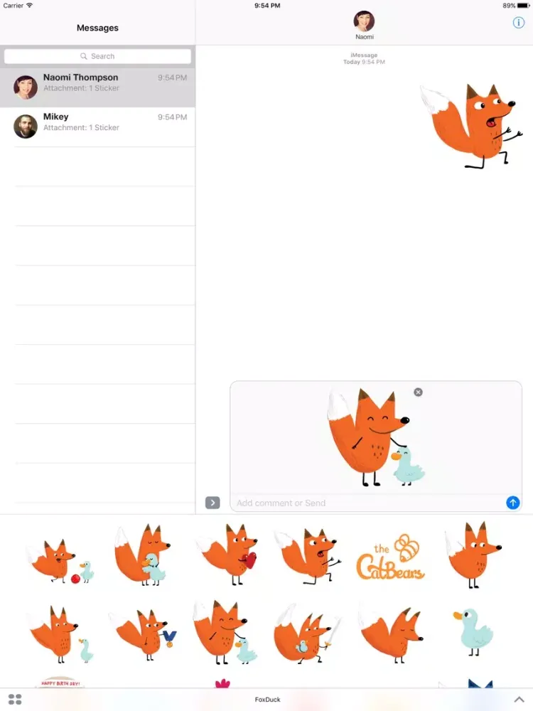 صور Fox & Duck by The Catbears iPad 