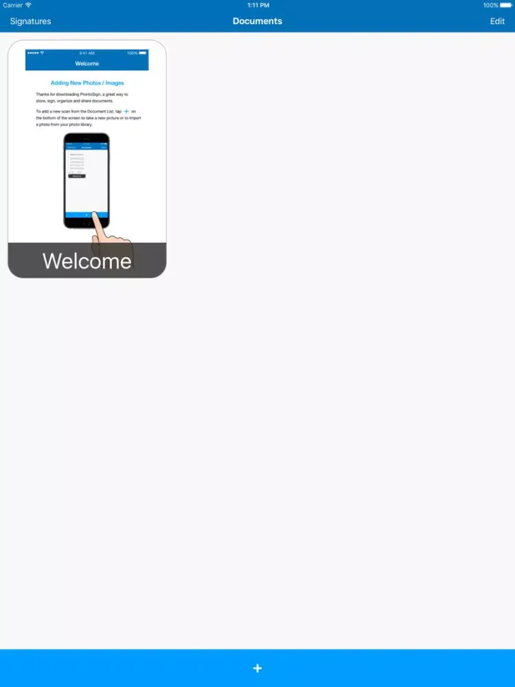 ProntoSign free e signature app. Sign and add text to documents and share them as PDFs. iPad  স্ক্রিনশট