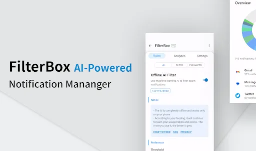 Screenshot di FilterBox Notification Manager