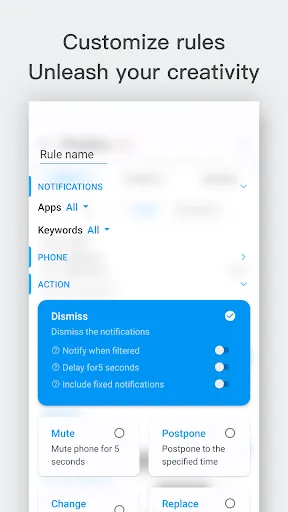 Screenshot di FilterBox Notification Manager