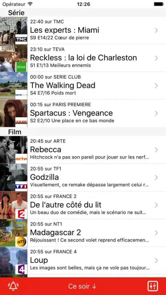 ภาพหน้าจอของ Ce soir à la télé