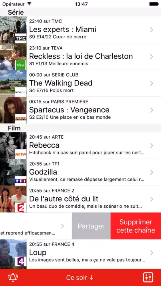 ภาพหน้าจอของ Ce soir à la télé