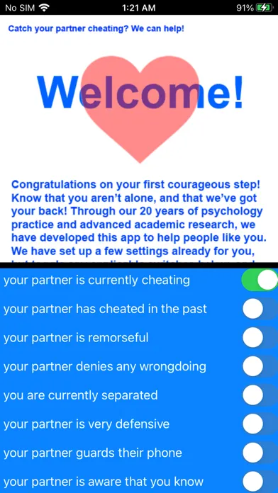 Catch Your Partner Cheating स्क्रीनशॉट