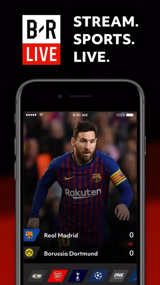 Tangkapan skrin Bleacher Report Live