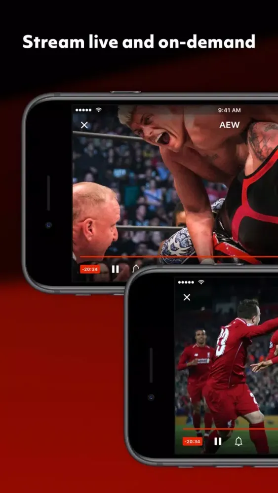 Tangkapan skrin Bleacher Report Live