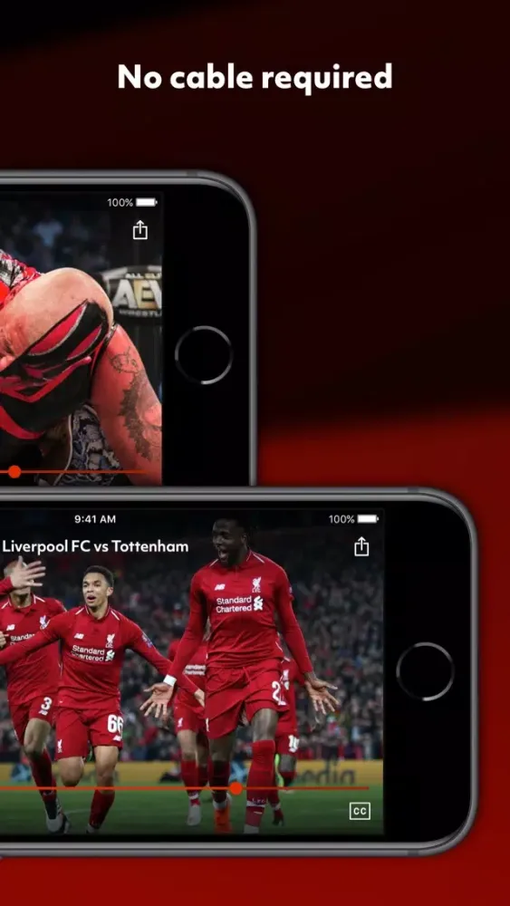 Tangkapan skrin Bleacher Report Live