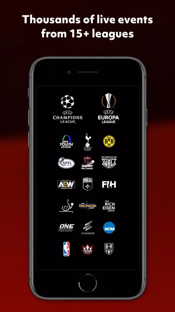Tangkapan skrin Bleacher Report Live