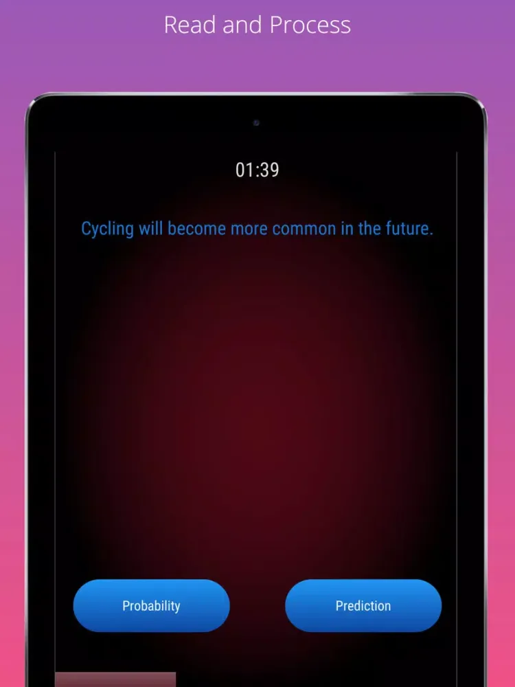 Ảnh chụp màn hình của WORDZ@gym IELTS: Reading speed iPad 