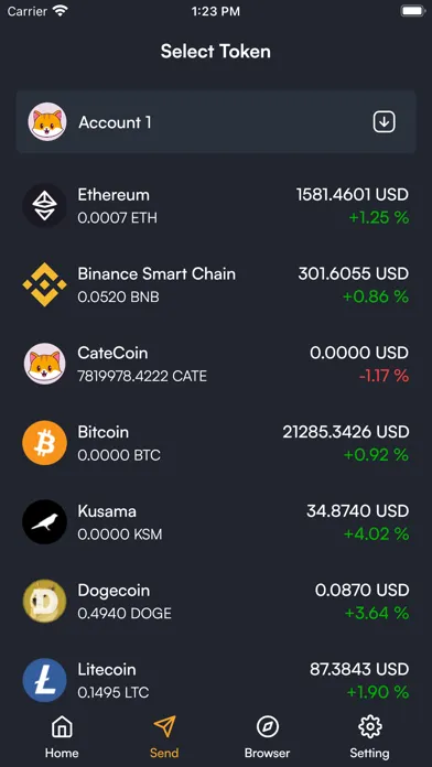 Catecoin-Bitcoin Crypto Wallet سکرین شاٹس