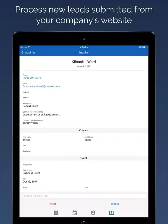 تصاویر Caterease CEC Mobile iPad 