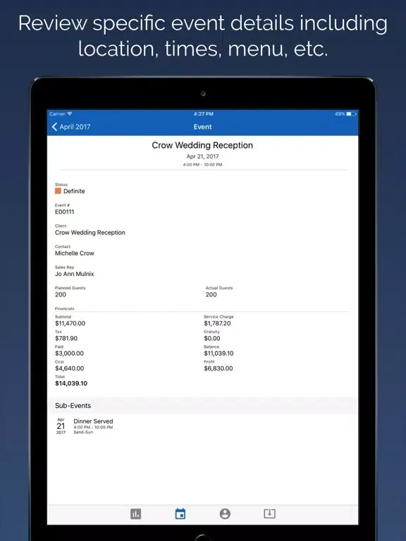 تصاویر Caterease CEC Mobile iPad 