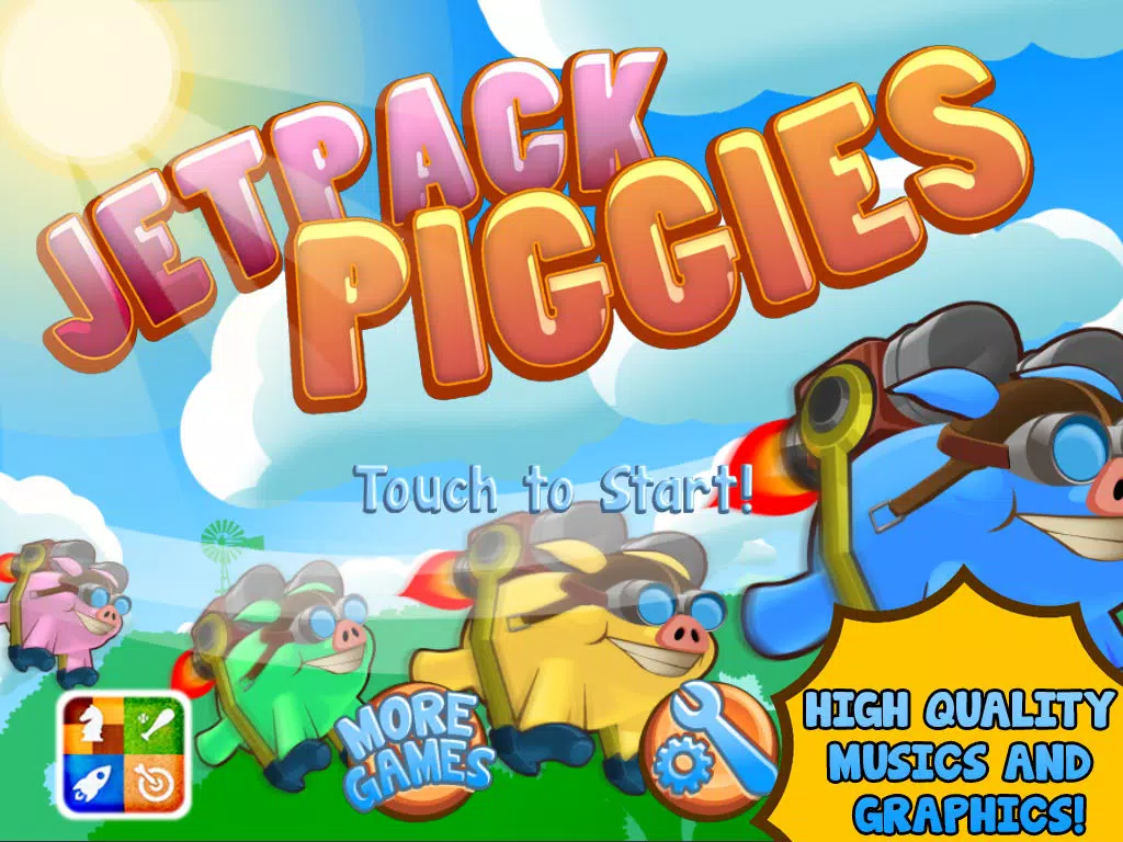 Screenshot di Jetpack Piggies Bros iPad 