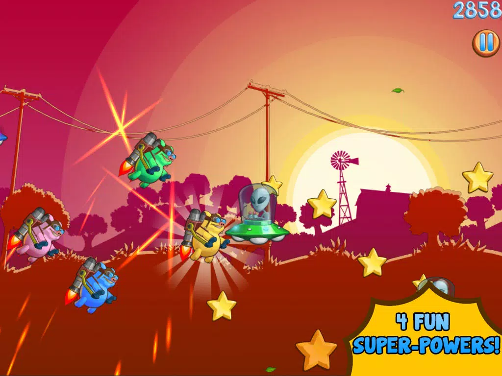 Screenshot di Jetpack Piggies Bros iPad 
