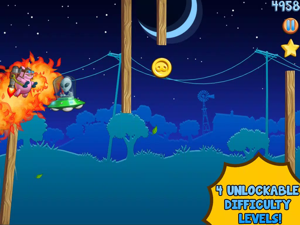 Screenshot di Jetpack Piggies Bros iPad 
