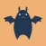 Scared Bat Stickers