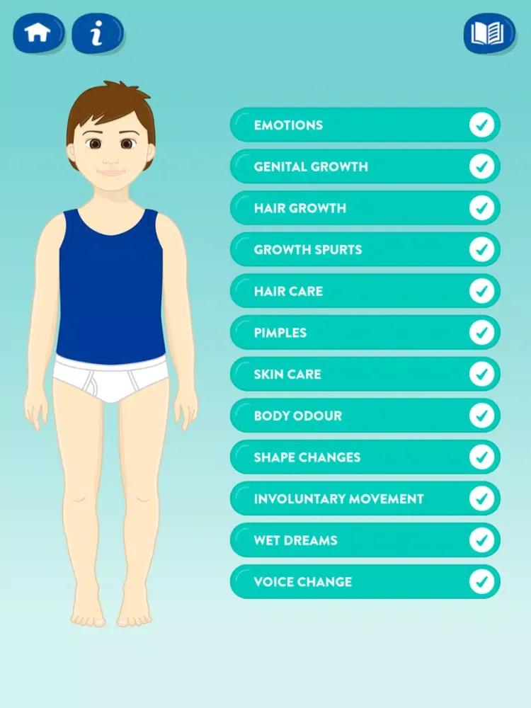 Puberty Clues iPad 应用截图