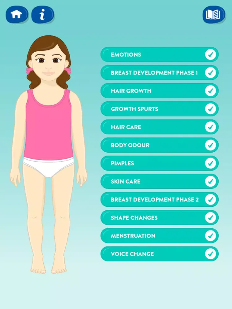 Puberty Clues iPad 应用截图