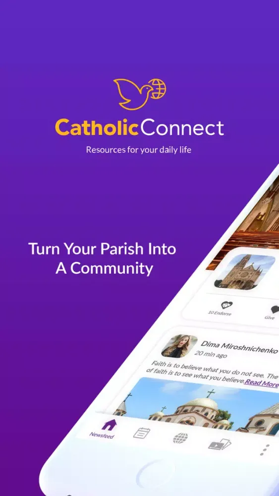 Tangkapan skrin Catholic Connect
