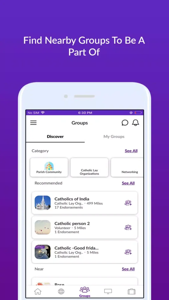 Tangkapan skrin Catholic Connect