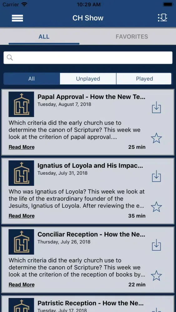 Catholic Heritage Show Screenshots