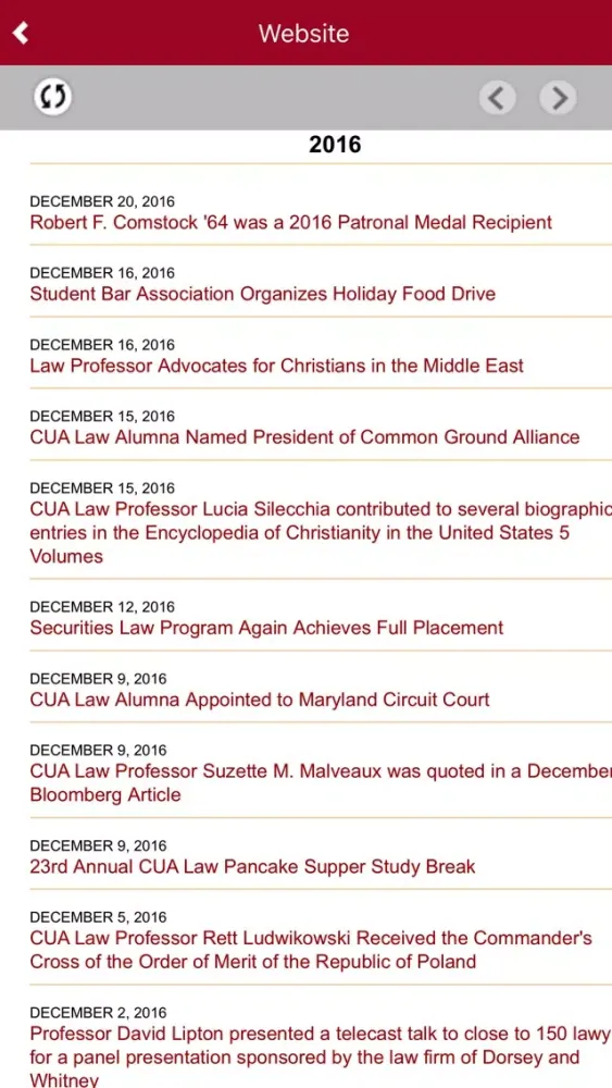 Captures d'écran de Catholic University Law