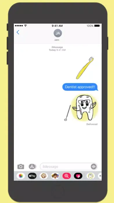 Zrzuty ekranu Chip the Tooth dental stickers