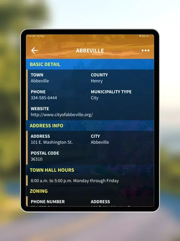 CATIC Municipal Guide iPad  스크린샷