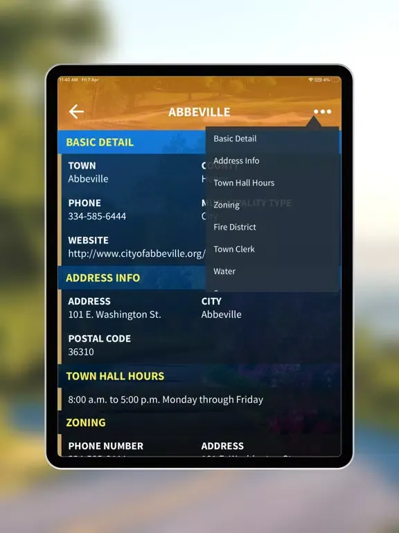 CATIC Municipal Guide iPad  스크린샷
