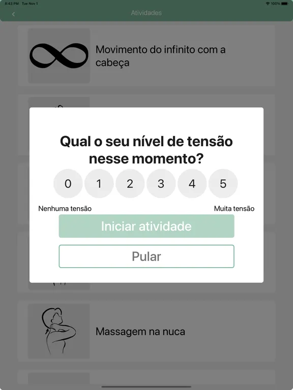 Zrzuty ekranu Relaxô os ombros iPad 