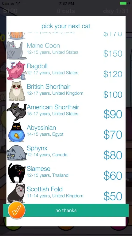 Cat Lady Game 스크린샷