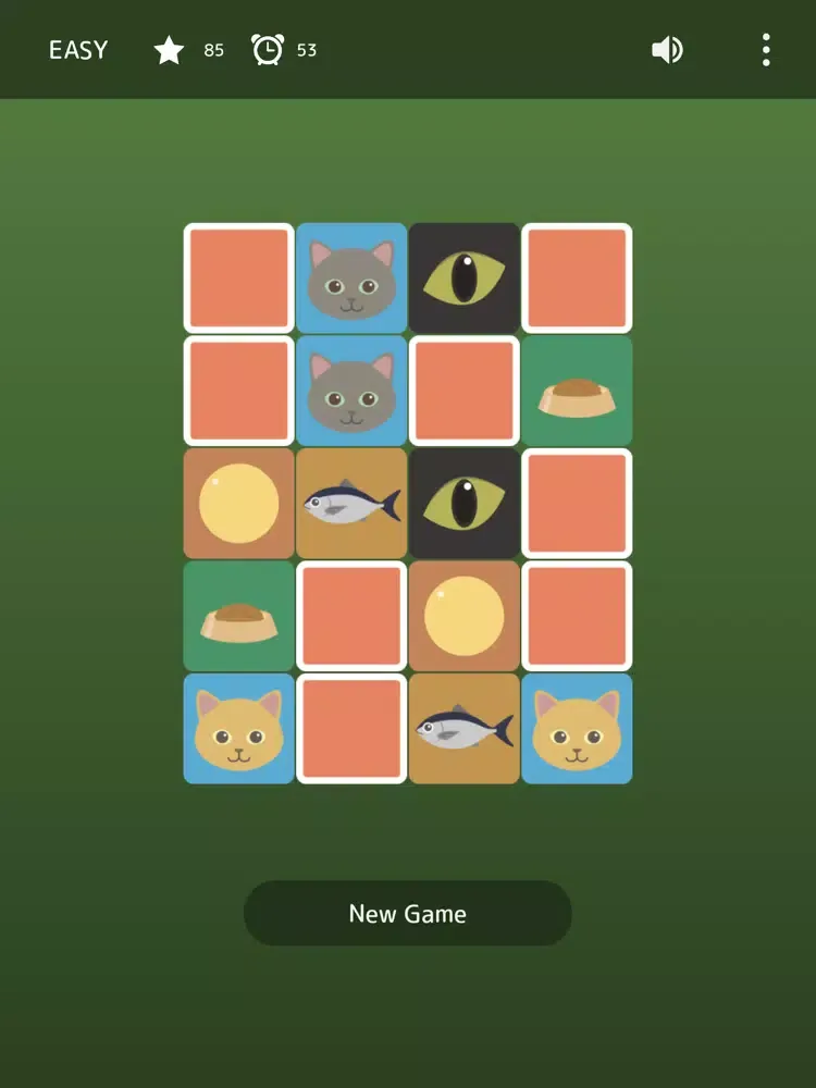 Cat's Concentration iPad  स्क्रीनशॉट