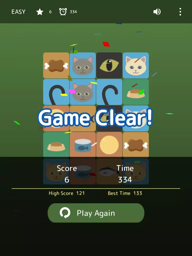 Cat's Concentration iPad  स्क्रीनशॉट