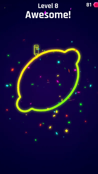 Tangkapan layar Neon Paint 3D Art