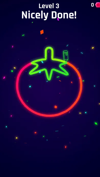 Tangkapan layar Neon Paint 3D Art