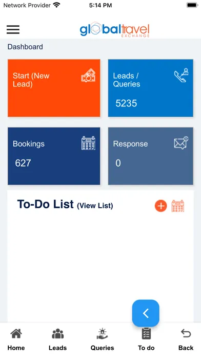 Tangkapan layar GTX - Travel CRM