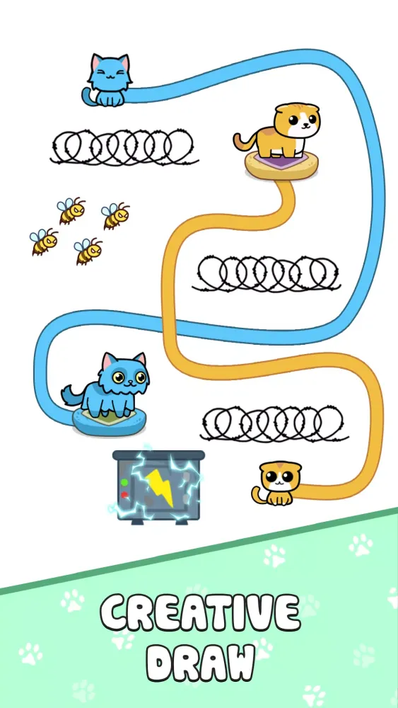 Capturas de pantalla de Cat Rush: Draw Puzzle Game