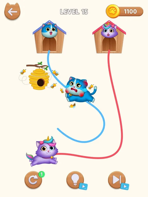 Cat Rush - Draw to Home iPad 應用截圖