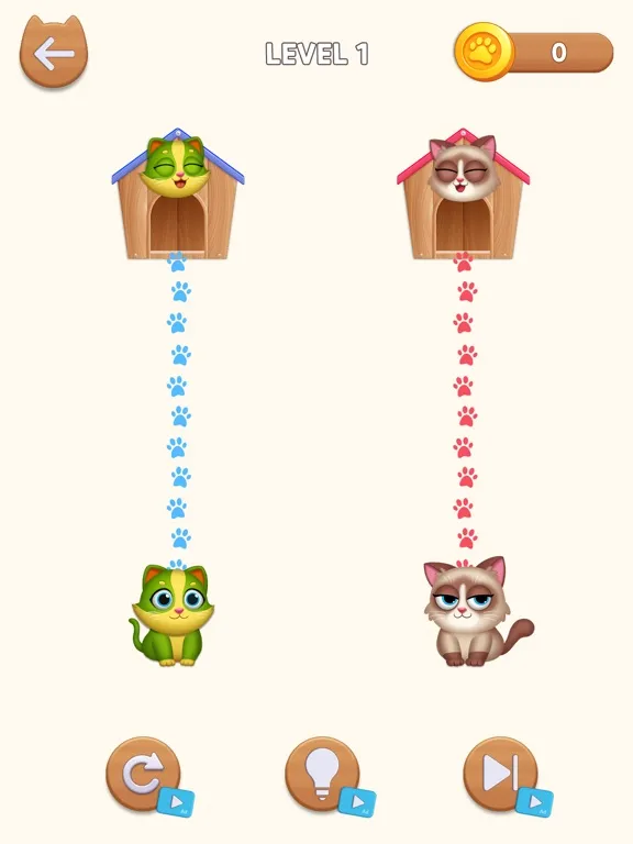 Cat Rush - Draw to Home iPad 應用截圖