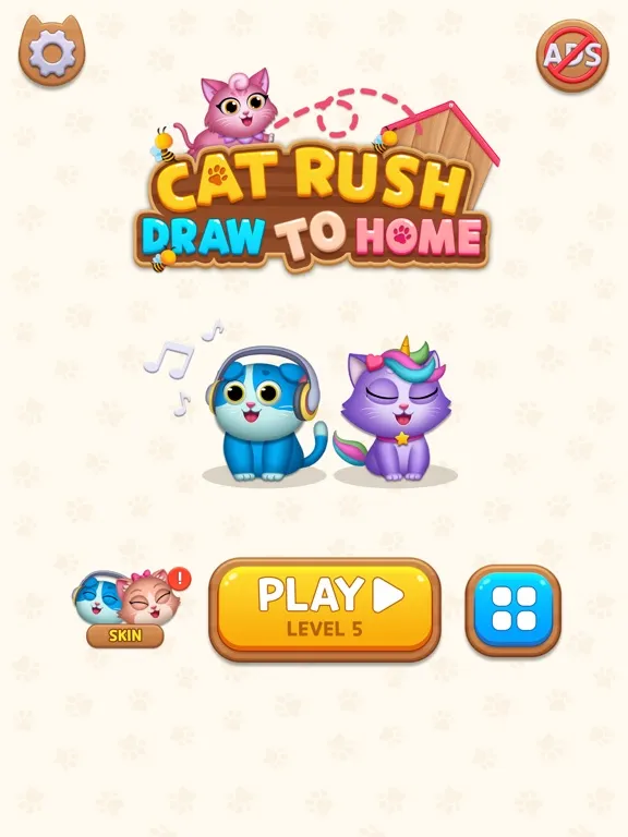 Cat Rush - Draw to Home iPad 應用截圖